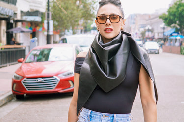 TRIANA LEATHER SCARF