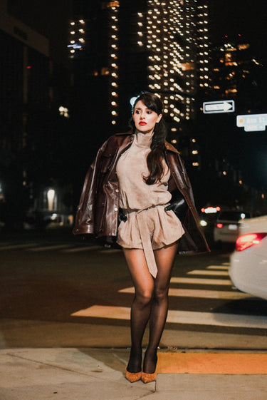 NOIR SUEDE SET