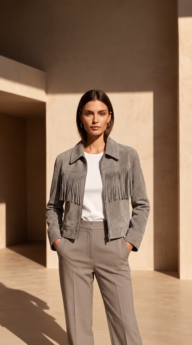 ALESSIA SUEDE FRINGE