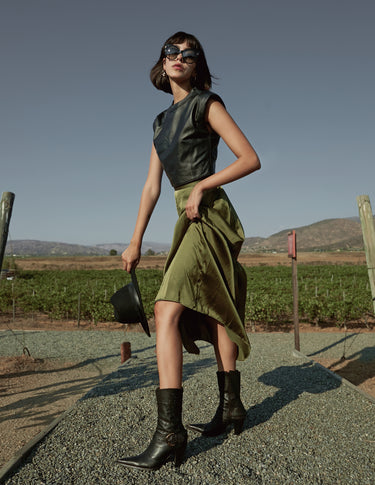 NATALIE CROPPED BLOUSE